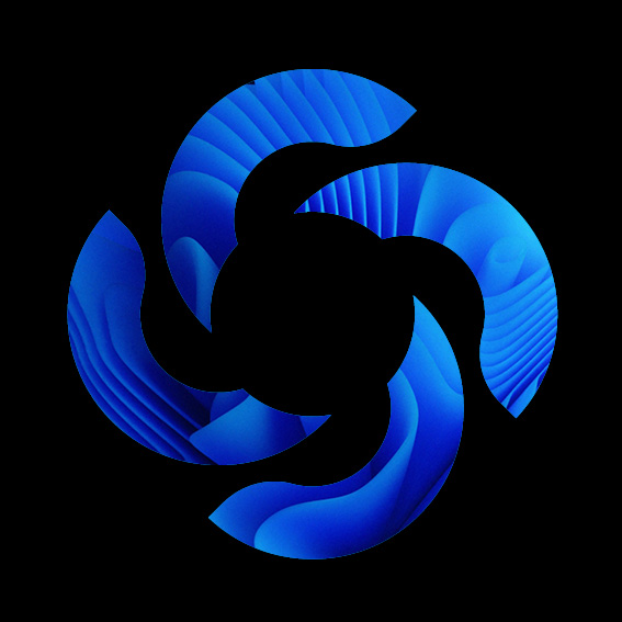 Square blue logo flow ai